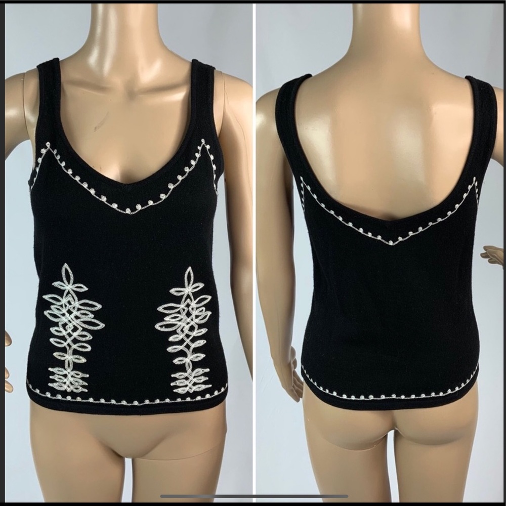 ANDREA JOVINE Cashmere Blend Sweater Tank Cami XS